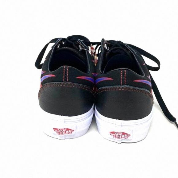 VANS Old Skool Racer Black Red Women Low Top VN0A3WKT57Z Sneakers Canvas Leather - Picture 7 of 11